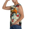 thumbnail image 3 of Balery Retro American Eagle Camisetas sin mangas para hombre, absorbe la humedad y protege contra el mal olor.-Small, 3 of 7