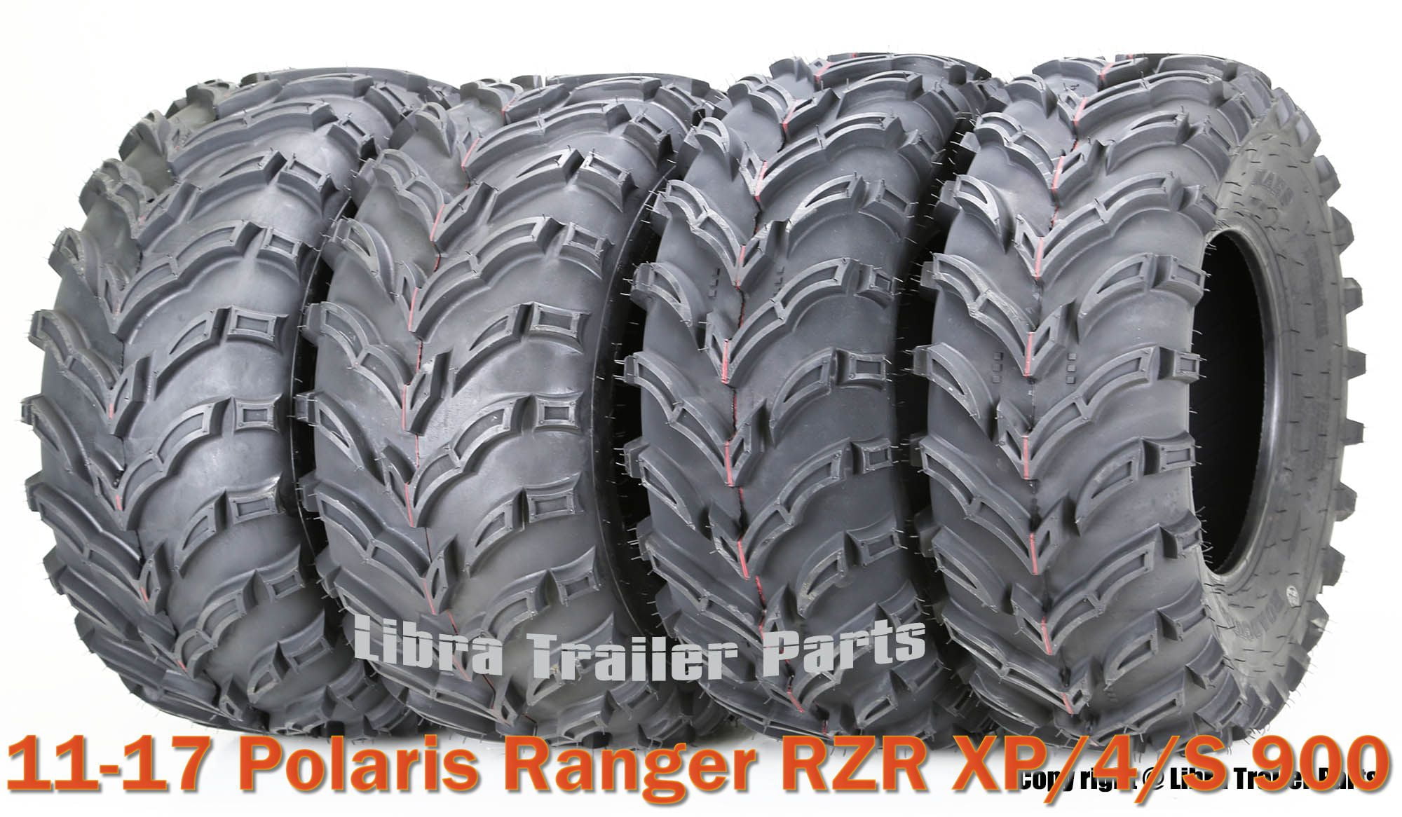11-17 Polaris Ranger RZR XP/4/S 900 ATV Tire Set 27x9-12 & 27x11-12 ...