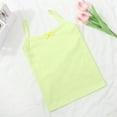 thumbnail image 2 of Girls Tank Top Toddler Shaped Vests Summer Solid Sleeveless Candy Color Girls Vests Girls Undershirts Light Green 18 M-24 M, 2 of 3
