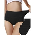 thumbnail image 4 of Sonducket Ropa interior de mujer Bragas de algodón de cintura alta Chica Embarazada Calzoncillos elásticos de color sólido, Rojo, L Prendas para la parte inferior del cuerpo negro 4XL Sonducket AP003573-15, 4 of 6