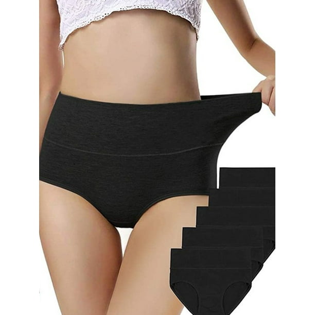 Sonducket Ropa interior de mujer Bragas de algodón de cintura alta Chica Embarazada Calzoncillos elásticos de color sólido, Rojo, L Prendas para la parte inferior del cuerpo negro XXL Sonducket AP003573-13