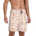 thumbnail image 2 of Wukai Simple Fruit Men’s Short Pajama Pants With Pockets Soft Sleep Pj Shorts for Men-, 2 of 6