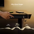 thumbnail image 5 of INNOVAR Glass Standing Desk with 1 Drawer, 55×24 inch Adjustable Sit to Stand up Tempered Glass Top Desk, Office Work Electric Computer Standing Desk W/ USB Ports and Hooks,Quick Assembly,Black, 5 of 12