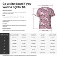 thumbnail image 2 of Yiaed Rose Flowers Print Mens Short Sleeve Tight Fit T-Shirt, Crewneck Casual Tee-X-Large, 2 of 5