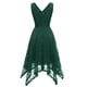 thumbnail image 4 of Vestidos Para Mujer Vestidos de Invitados de Boda Con Cuello en V Encaje Bloque de Color Drapeado Patchwork Lindo Vestido Formal de Fiesta de Noche Odeerbi ODB147161, 4 of 4