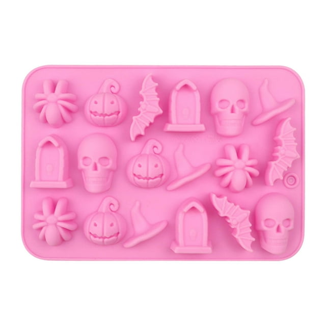 Halloween DIY Silicone Chocolate Moulds 18 Piece Set For Desserts Trick Or Baking Crafts