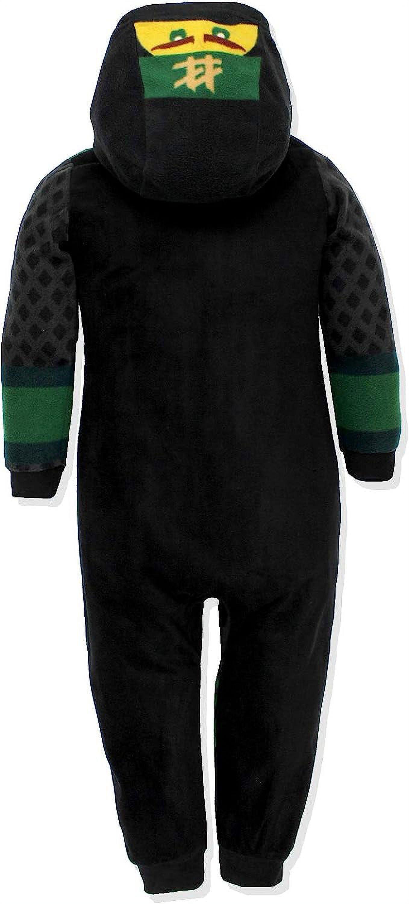 Lego Ninjago Lloyd Boys Fleece Hooded Union Suit Pajamas (10