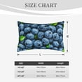 thumbnail image 4 of Lsque Fresh Blueberries Pattern Pillow Case – Soft & Cozy Throw Pillow Cover, Hypoallergenic Cushion Case for Sleeping Women with Envelope Closure-20"x30", 4 of 6