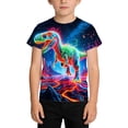thumbnail image 3 of Gunia Shirts for Boys Casual Short Sleeve Toddlers Kids Soft Blend Tees Comfort Summer Tshirts 1-13 Years, 3 of 3
