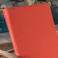 thumbnail image 3 of Mavis Outdoor Chaise Lounge With Cushion, Set of 2, Teak Finish, Orange, 3 of 6