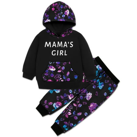 

Synpos 6M-4T Toddler Infant Baby Boy Girls Clothes Long Sleeve Pocket Hoodie Tops Sweatsuit Pants Outfit Set