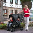 thumbnail image 2 of Costway Double Stroller Foldable Baby Twin Lightweight Travel Stroller Infant Pushchair Black, 2 of 10