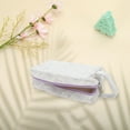 thumbnail image 3 of Unique Bargains 1 Pc Compact Rectangle Hearts Makeup Bag for Travel Small Purple Polyester, 3 of 6