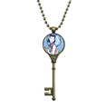 thumbnail image 1 of La cultura china flor azul mujer Llavero Collar Colgante Bandeja Cadena Embellecida Unbranded M, 1 of 3