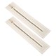 thumbnail image 1 of Uxcell 2Pcs Zipper de PU Leather, 10.6In Bobina Marco Zippers de Metal de Cierre con Agujeros para Costura de Bolso/DIY Monedero/Creación de Ropa [Blanco], 1 of 6