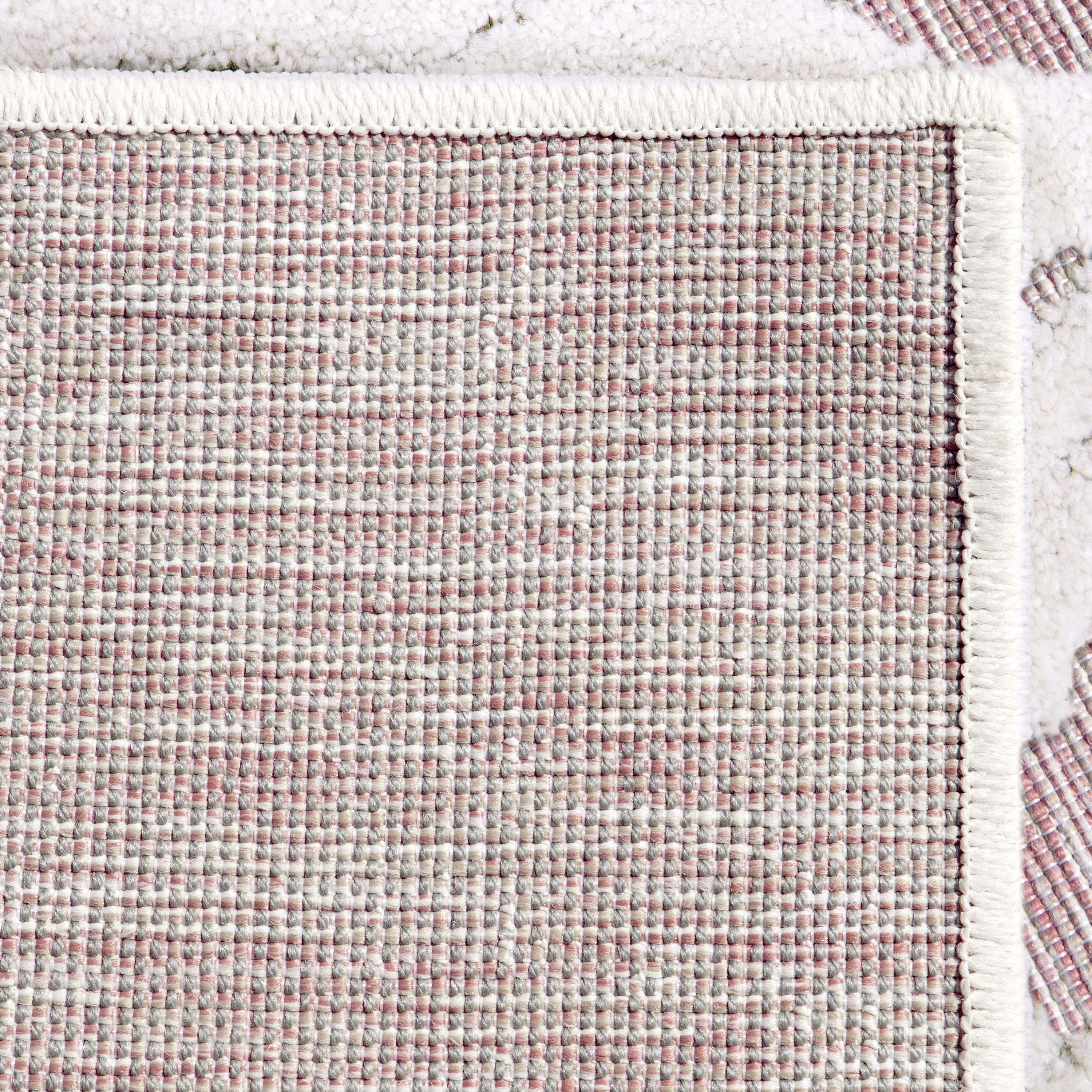 My Texas House Charlotte 9' X 13' Natural Pink Floral Area Rug