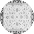 thumbnail image 1 of Ahgly Company Indoor Round Oriental Gray Traditional Area Rugs, 4' Round, 1 of 4