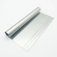 thumbnail image 2 of Ergonomic Handle Stainless Steel Pastry Scraper Quick and Efficient Cutting, 2 of 11