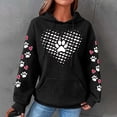thumbnail image 2 of Enjoytime Long Sleeve Tops for Woman Oversized Cute Printed Loose Fit Sweatshirts Drawstring Hooded Pockets Casual Women Hoodie Tops, 2 of 4