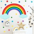 thumbnail image 2 of Pegatinas de Pared JAMW Arcoiris Nubes Estrellas para Guardería y Dormitorio, 2 of 5