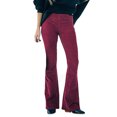 thumbnail image 4 of Txlixc Pantalones de mujer, cintura elástica, pantalones de campana de piernas anchas Txlixc  moda, 4 of 8