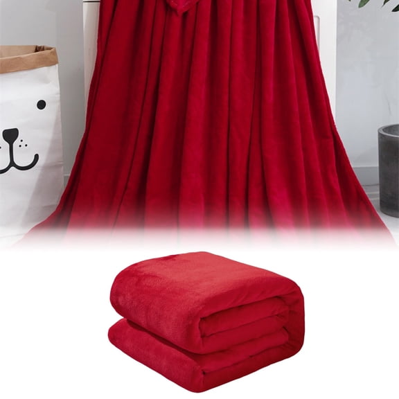 Xoxingysm Blanket This Is A Solid Color Double Velvet Bed Sheet and Blanket with A Physical Towel of 70X100Cm