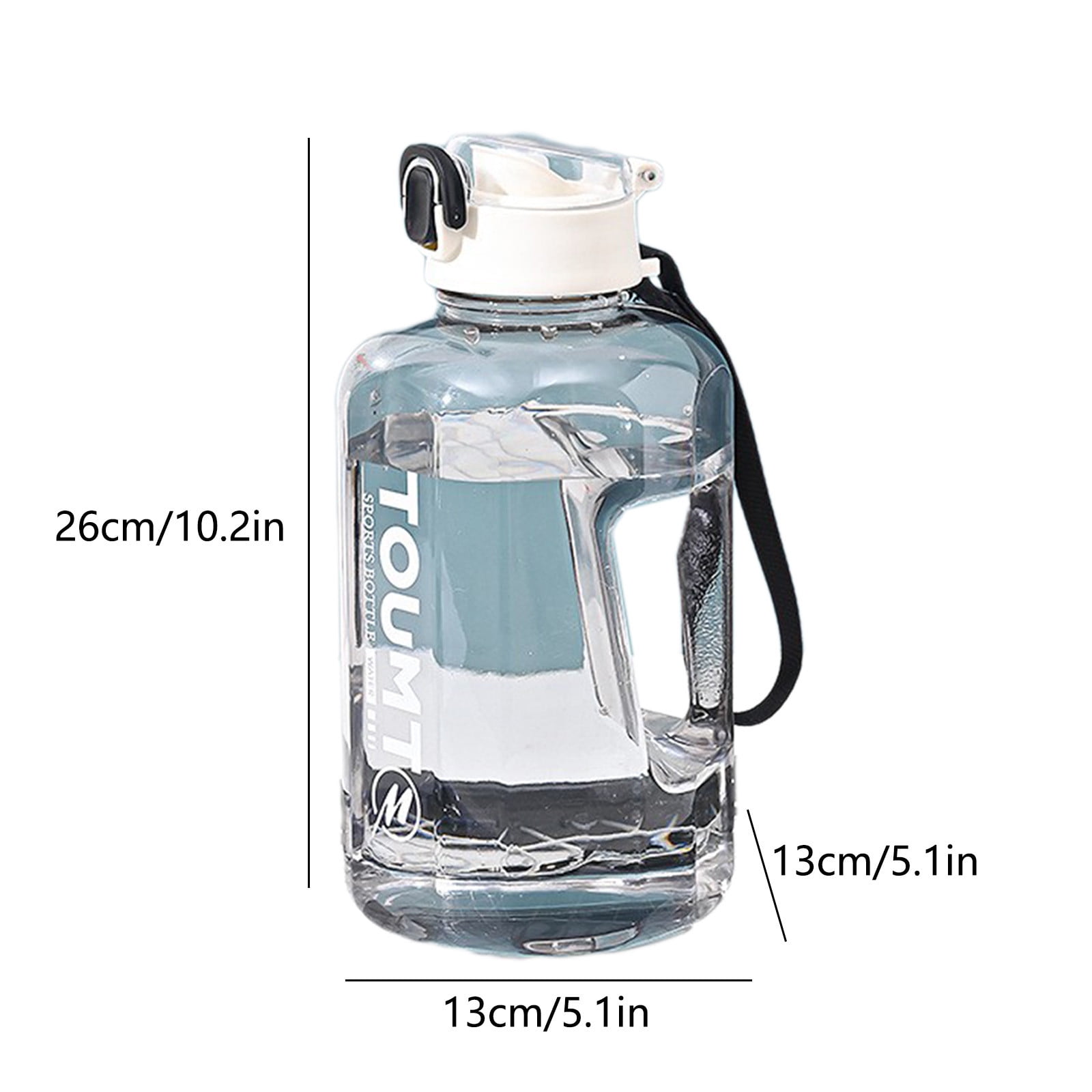1pcs THE GYM KEG Sports Water Bottle Half Gallon Carry Handle Big Water Jug for Sport Large Reusable Water Bottles Eco-friendly, Leakproof 2200mL