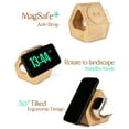 thumbnail image 2 of Bamboo Wireless Charging Station for Apple: 3-in-1 Charger Stand with Cabin Style for iPhone 17 16 15 14 13 Series, Apple Watch 10-2, Ultra, and AirPods 4-2, Pro, MagSafe Wireless Charger 20W Adapter, 2 of 8