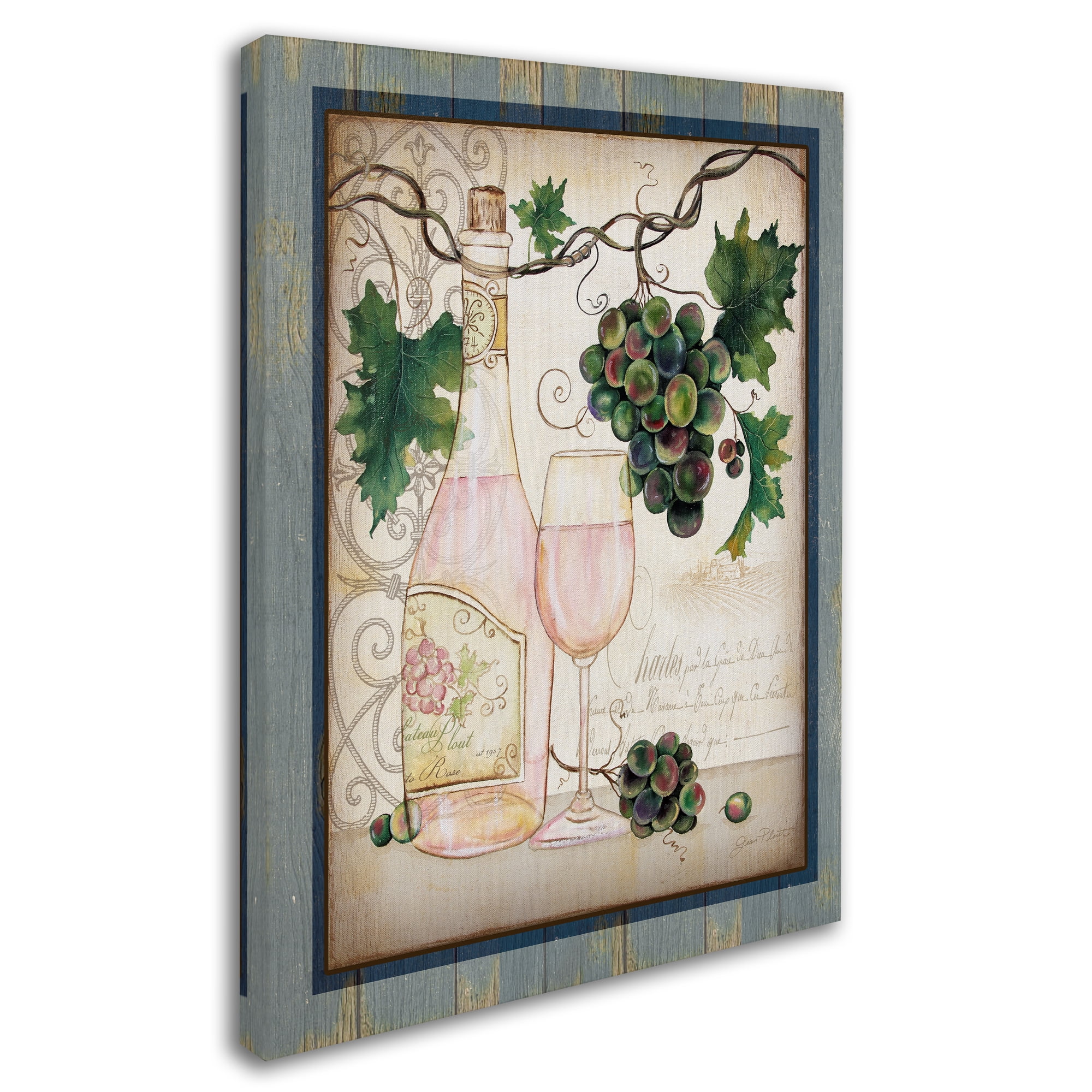 Trademark Fine Art 'Chateau Plout Wine 3' Canvas Art by Jean Plout