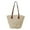 Beige, variant on XINXIAOO Women's Handmade Woven Straw Tote, Summer Mesh Hollow Beach Shoulder Bag