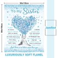 thumbnail image 2 of Sister Gifts, Sister Birthday Gift Ideas, Sisters Gifts from Sister Blanket 50"x 60", Happy Birthday Gifts for Sister from Sister Brother, Sister, Best Sister Ever Gifts, 2 of 5