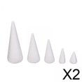 thumbnail image 1 of Conos de espuma,Conos de espuma para manualidades pequeños y grandes,color blanco,Conos de espuma para árbol de Navidad,Moldes de poliestireno para manualidades,adornos para tartas,Proyectos, 1 of 8