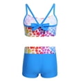 thumbnail image 2 of YiZYiF Two-Piece Tankini Swimsuit, Size 10, Sky Blue (Girl's), 2 of 7