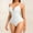 White, variant on Viluyesy Womens Thong Bodysuit, Tight Fit Chest Support Tummy Control Compression Yogo Trainer Bodysuit White XL