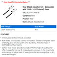 thumbnail image 2 of Rear Shock Absorber Set - Compatible with 2008 - 2010 Scion xD Base 2009, 2 of 2