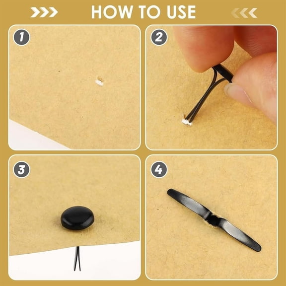 100Pcs Brads for Paper Crafts,Black Brads Paper Fasteners Metal Paper Fasteners Mini Brads for Diy Crafts Projects Scrapbooking Split Pins,Decorative Brads,Round Fasteners,Metal Brads,0.24x0.12 Inch