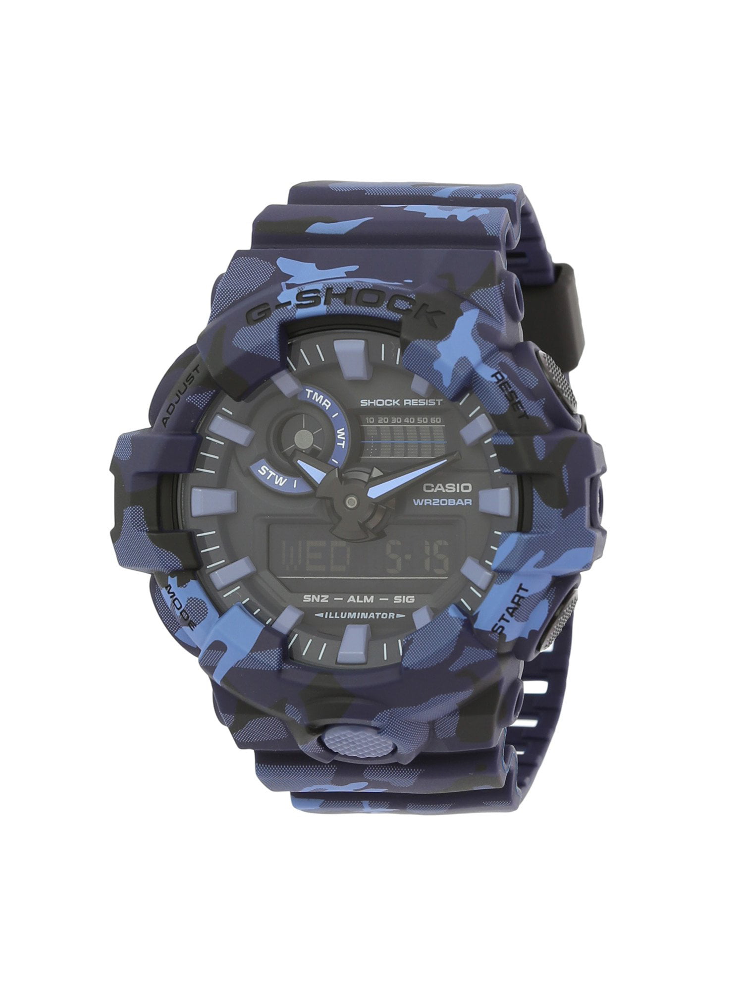 Casio Men's G-Shock GA700CM-2A Blue Resin Quartz Sport Watch - Walmart.com