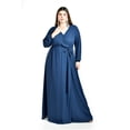 thumbnail image 1 of Vestido elegante de manga larga Roman Fashion /Tallas Extras, 2009 (Azul marino) azul marino 38, 1 of 6