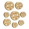 thumbnail image 1 of Hello Spring Wood Buttons for Crochet Knitting Sewing DIY Craft - 1.00 Inch Medium (7pcs), 1 of 7