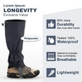 thumbnail image 4 of Shin guards set,Zippered And One Pair Of And Water Resistant Water Resistant Cloth One P Of Cloth L Cover Snow Cover Wraps Snow Boot Mountain Snow Cover And Cloth Qisuo Rookin, 4 of 7