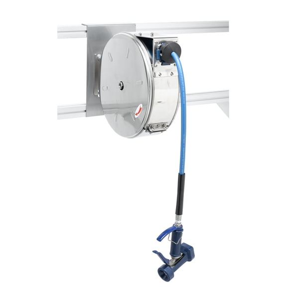 T And S Brass B-7142-C05 Enclosed Hose Reel - Stainless Steel