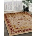 thumbnail image 3 of Ahgly Company Machine Washable Indoor Rectangle Industrial Modern Mahogany Brown Area Rugs, 6' x 9', 3 of 7