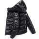 thumbnail image 2 of Chaqueta de plumón brillante para hombre Abrigo con cuello levantado Chaqueta con capucha Abrigo de invierno Ropa de abrigo, 2 of 4