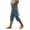Dark Blue, variant on MLCDZ Capris Jeans for Women High Waisted Trendy Pull On Elastic Waist Split Hem Skinny Stretchy Denim Capri Pants with Multiple Pockets Beach Travel Capris