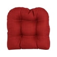 thumbnail image 4 of Blazing Needles Indoor/Outdoor Rounded Back Chair Cushion, 19" x 19", Paprika, 4 of 4