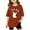 Brick Red, variant on Tiijoy Toddler Girls Graphic Tee Loose Short Sleeve Crew Neck T Shirt for Kids, Sizes 3-4T
