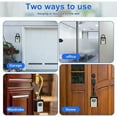 thumbnail image 3 of Secure Key Box, Outdoor Key Box with 4 Digit Code, Key Hide Cupboard, Wall Mounted Key Box, 3 of 5