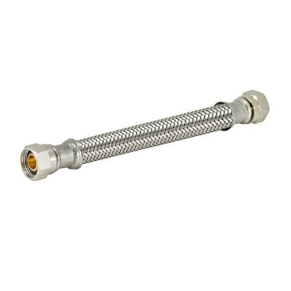 Eastman 48141 Braided Stainless Steel Faucet Connector, 6 inch Length