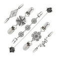 thumbnail image 1 of 6 uds. Clips elegantes para chal de suéter, camisas, blusas, broches para cuello, abrigos, vestidos, hebillas, broche de cárdigan para mujeres que Yuyangstore Clip de suéter, 1 of 8