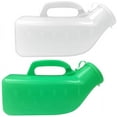 thumbnail image 3 of 1200ml Urinals for Men Thick Firm Portable Urinal, Urine Collection for Hospital, Incontinence, Elderly, Travel Bottle and Emergency (White + Green) 2 Packs, 3 of 7